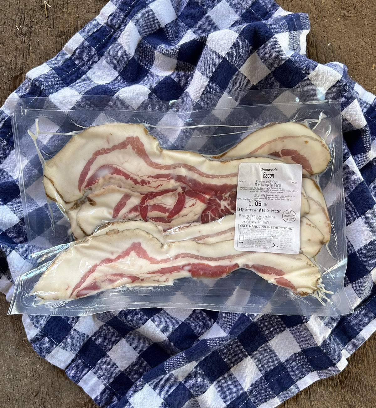 Real hickory smoked, Low PUFA, corn and soy free bacon