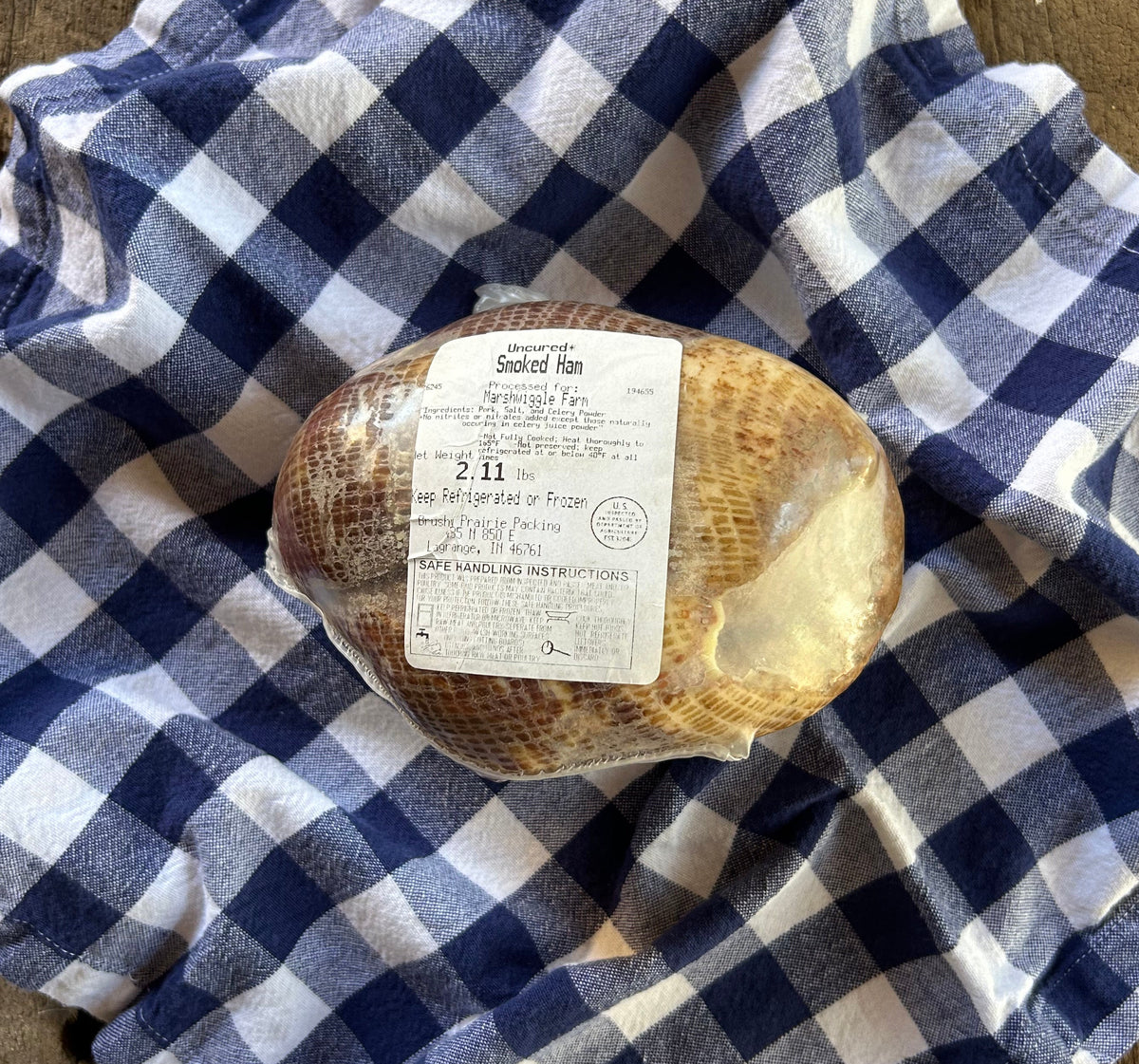 Low PUFA corn and soy free smoked ham