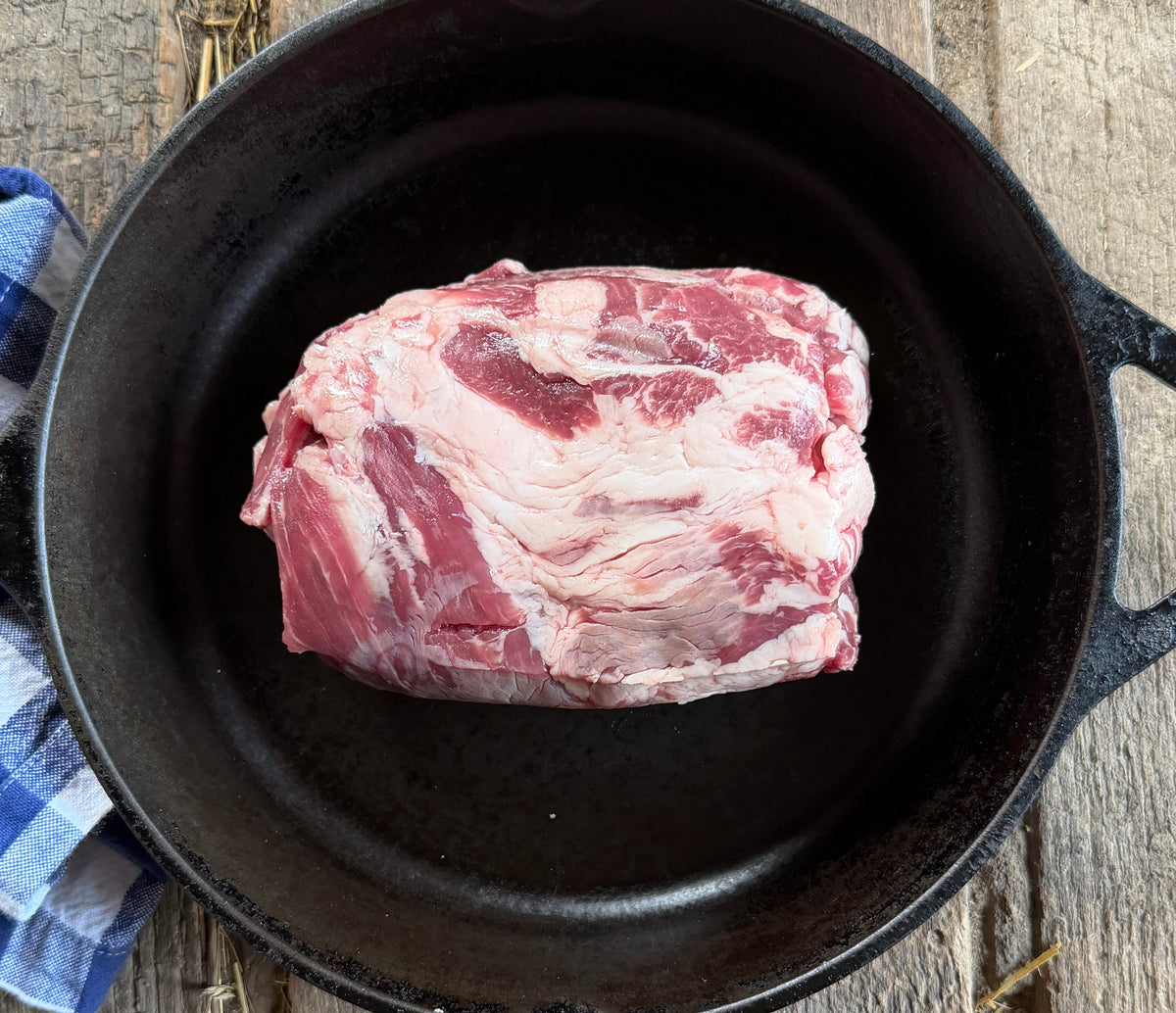 corn and soy free pork collar steak low PUFA